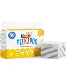 Peekapoo Disposable Changing Pad Liners (50 Pack) - Super Soft, Ultra Absorbent, Waterproof - Mess-Free Diaper Changes - Buy Online on SooperMarket.com
