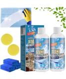 Stone Stain Remover Cleaner stone crystal plating agent Marble Cleaner Stain Remover Marble Stone Cleaner Polishes Effective Removal of Oxidation Rust Stains (2PC) - Buy Online on SooperMarket.com