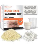 Nose Hair Wax Kit - Quick & Painless Hair Removal for Men and Women - 120g Wax with 30 Applicators - Enough for 15-20 Uses - Buy Online on SooperMarket.com