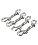 Yaegoo 4 Pack 316 Stainless Steel Double Ended Bolt Snap Hook 3-1/2 Inch Marine Grade Double End Snaps Trigger Chain Clips Scuba Diving Clips - Buy Online on SooperMarket.com