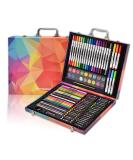 Darnassus 132-Piece Art Set Deluxe Professional Color Kit for Kids & Adults | Portable Case | Pink - Buy Online on SooperMarket.com