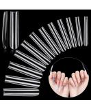 LIONVISON 3XL Extra Long Tapered Square False Nails 240Pcs Clear Square Straight Fake Nail Tips for Acrylic Nails 12 Sizes Full Cover Press On Nail Tips for Manicure Salon DIY Nail Art Clear Tapered Square - Buy Online on SooperMarket.com