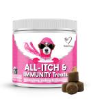 NutriPaw All-Itch Immunity Treats For Dogs - Soothe Itchy Paws Eyes Ears Skin - Stop Itching Licking Scratching - Perfect for Small Medium & Large Dogs - Supports Seasonal Itching Single Pack - Buy Online on SooperMarket.com