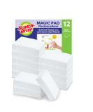 Scotch-Brite Magic Dirt Eraser - 12 Pack Cleaning Sponges for Walls Shoes & Sinks - Chemical-Free Spot Removal - Buy Online on SooperMarket.com