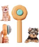 BNFGD 1Pcs Pet Hair Cleaner Brush Cute Cat Brush Dog Brush Pet Combing Brush Pet Combing Brush with Hair Removal Button Artifact for Stroking Cats and Dogs Pet Hair Cleaner Brush(Orange) - Buy Online on SooperMarket.com