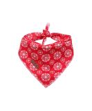 Lionet Paws Dog Bandana Headscarves | Triangle Scarf for Dogs | Snow Design | LL (Pack of 1) - Shop Internationally! - Buy Online on SooperMarket.com