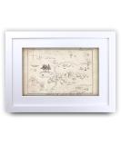 HWC Trading Winnie the Pooh Map A3 Framed Print - 100 Aker Wood Nursery Decor - Perfect Baby Shower or New Born Gift - Buy Online on SooperMarket.com