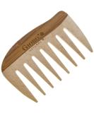 Giorgio GIONAT8 Small Natural Wooden Comb Hair Detangler Wide Tooth Comb for Curly Hair  Bamboo and Beechwood Hair Combs for Thick Hair - Organic Wooden Hair Comb Perfect for Use with Long Thick Hair - Buy Online on SooperMarket.com