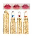 Flower Jelly Lipstick Set - Temperature Change Moisturizer & Color Change Lip Gloss | Long-lasting Nourishing Balm | 3 Shades - Buy Online on SooperMarket.com