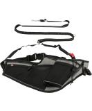 TRIXIE Jogging Belt for Dogs - Adjustable Grey/Black 115-150x2 cm & 70-130x23 cm | Ideal for Active Pet Owners - Buy Online on SooperMarket.com