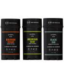 Barrel and Oak Men's Aluminum-Free Deodorant Variety Pack - 3 Essential Oil Scents, Vegan Formula for Sensitive Skin - No Clothing Stains - 3oz x 3 Pack - Buy Online on SooperMarket.com