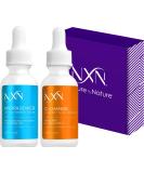 NxN Vitamin C & Hyaluronic Acid Serum Set for Brightening Skin, Dark Spot Reduction, and Anti-Aging - 1fl oz Face Kit - Buy Online on SooperMarket.com