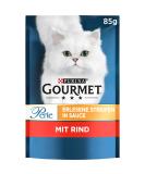 Gourmet PURINA GOURMET Perle Beef Cat Food - 26 Pack of Wet Food Strips (85g Each) - Premium International Shipping - Buy Online on SooperMarket.com
