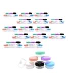 Pudsern 105-Piece 10g Cosmetic Sample Container Set - Empty Round Plastic Jars for Creams Nail Polish Lip Balm & Makeup Storage - 7 Color Options - Buy Online on SooperMarket.com