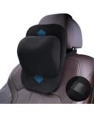 ZATOOTO Car Neck Pillow Adjustable Memory Foam Car Seat Headrest for Different Heights (Black) - Buy Online on SooperMarket.com