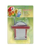 Arquivet Red Mirror for Bird Cages | 12x10 cm | Toys & Accessories for Canaries Budgies Agapornis & Parrots - Buy Online on SooperMarket.com
