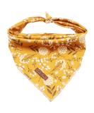 Lionet Paws Dog Bandana Headscarves Dog Scarf Triangle Scarf for Small Medium and Large Dogs S White Flower - Buy Online on SooperMarket.com