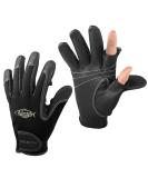 Palmyth Neoprene Fishing Gloves - 2 Cut Fingers, Flexible, Great for Photography, Fly Fishing, Ice Fishing - Black (Medium) - Men and Women - Buy Online on SooperMarket.com