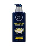 Nivea Men Maximum Hydration 3-in-1 Nourishing Lotion Aloe Vera 16.9 fl oz (500 ml) - Buy Online on SooperMarket.com