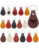 30 Pcs Leather Key Fob Kit for DIY Craft, PU Leather Key Fobs Blanks with Rivets and Key Rings for Laser Engraving Keychain Making Leather Working (Multi Colors) - Buy Online on SooperMarket.com