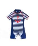 Baby Boys Sunsuit UPF 50+ Sun Protection with Zipper Swimwear and Sun Hat - Captain 18-24 Months - Buy Online on SooperMarket.com