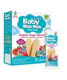 Baby Mum-Mum Organic Super Berries Rusks 1.76 oz - 24 Count, Pack of 6 | Organic Super Berries Snack for Babies - Buy Online on SooperMarket.com