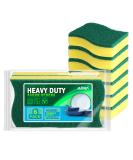 AIDEA Heavy Duty Scrub Sponge-12 Count | Stink Free Eco Scrub Pads for Effortless Cleaning | Dishes, Pots, Pans | 4.3 x 3.12 x 1.2 | Pack of 1 - Buy Online on SooperMarket.com