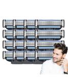 Best Razor Blades Refill for Mach 3 - 16PC Upgrade Universal 3-Layer Men's Shaving Blades - Buy Online on SooperMarket.com