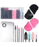 BS-MALL Disposable Makeup Tools Set: Mascara Lip & Eyeliner Brushes Hair Clips & Powder Puffs - International Shipping Available - Buy Online on SooperMarket.com
