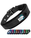 Black Rhino Comfort Collar | Super Soft Neoprene Dog Collar for All Breeds | Adjustable | Reflective & Weatherproof | Medium Size (Black) - Buy Online on SooperMarket.com