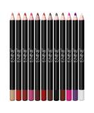 IS'MINE Matte Lip Liner Pencil Set - 12 Assorted Colors | Waterproof Longwear Lip Makeup Pencils - Color Set-3 - Buy Online on SooperMarket.com