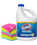 Bulk Bleach Liquid Cleaner for Laundry & Bathroom - 121 oz + Free 6-Pack Microfiber Cloths | Effective Multi-Purpose Cleaning Solution - Buy Online on SooperMarket.com