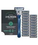 by Amazon Male Razor with 3 Blades 1 piece (1 pack) Razor with 20 replacement blades - Buy Online on SooperMarket.com
