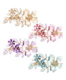 inSowni 4 Pack Luxury Glitter Butterfly Metal French Barrettes for Women Girls - Sparkly Jeweled Gems Crystals Rhinestones Hair Clips (4PCS S3) - Buy Online on SooperMarket.com