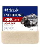 Pyrithione Zinc Soap Bar 4oz for Face & Body - 2% ZnP Cleanser for Acne, Rosacea, Eczema, Psoriasis - Skin Therapy Bar Soap for Dermatitis - Made in USA - Buy Online on SooperMarket.com