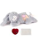 PetPrime Dog Heartbeat Plush Rabbit Toy with Warmer Bag - Anxiety Relief for Puppy Dogs | Gray Animal Print - Buy Online on SooperMarket.com