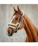 Buy SUNRIDE Swedish Bridle Oxford with Reins - Soft Genuine Leather & Fur Adjustable Anatomical Design (Cob Brown) for International Shipping - Buy Online on SooperMarket.com
