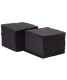 Saten ser22104961 Coktail napkin 20 x 20 2-ply 1/4 fold 100 napkins punta-punta black - Buy Online on SooperMarket.com