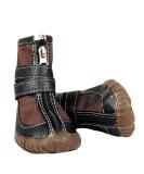 FLAdorepet Large Dog Waterproof Martin Boots - Pack of 4 Brown Shoes for Pitbull & Golden Retriever - Buy Online on SooperMarket.com