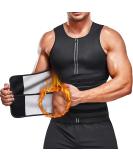 Kumayes Men's Sauna Sweat Vest - Neoprene Fitness Corset & Shapewear | XXL Black for Weight Loss & Belly Slimming - Buy Online on SooperMarket.com