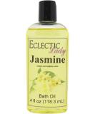 Eclectic Lady Jasmine Bath Oil 4 oz - Luxurious Aromatherapy Blend - Buy Online on SooperMarket.com