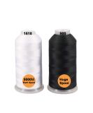 New brothreads Polyester Embroidery Machine Thread - 32 Color Pack - 5000M Spools - for All Embroidery Machines - Includes 1 Black and 1 White - Buy Online on SooperMarket.com
