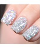 GAOY Glitter Gel Nail Polish  16ml Silver Sparkly Gel Polish  Diamond Shiny Glitter UV Gel for Nail Art  Soak Off Nail Polish Home DIY Manicure Milky Way - Buy Online on SooperMarket.com
