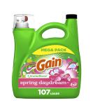 Gain + Aroma Boost Liquid Laundry Detergent - Spring Daydream Scent 107 Loads 154 fl oz | HE Compatible - Shop Now - Buy Online on SooperMarket.com