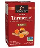 Buy Bravo Teas & Herbs Turmeric Tea - Caffeine Free, 20 Bags | Premium Herbal Blend - Buy Online on SooperMarket.com