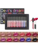 12 Colors Glitter Lip Gloss Set - Gireatick Diamond Shimmer Metallic Liquid Lipstick Kit | Long-Lasting, Waterproof, Non-Stick Cup Lip Gloss - Buy Online on SooperMarket.com