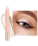 Oulac eyeshadow pen waterproof | Highly pigmented eyeshadow | long-lasting and smooth | shimmering finish | make-up for wrinkle-free eyes | vegan & cruelty-free |Cream white 3.8g (01) (01) Vanilla - Buy Online on SooperMarket.com