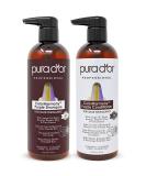 PURA D'OR ColorHarmony Purple Shampoo & Conditioner Set - 16oz x 2, Biotin for Bleached Blonde & Silver Hair, Keratin & Bamboo Fiber, No Sulfates, Natural Ingredients - Men & Women - Buy Online on SooperMarket.com