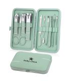 10-Part Manicure & Pedicure Set - Complete Nail Care Kit with Scissors & Clippers | Travel Beauty Essentials (Green) - Buy Online on SooperMarket.com