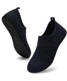 ANLUKE Women's Men's Water Shoes: Barefoot Quick-Dry Aqua Socks for Beach Swim Surf - Size 8.5-9.5 Women/7.5-8 Men - Abldblack - Buy Online on SooperMarket.com